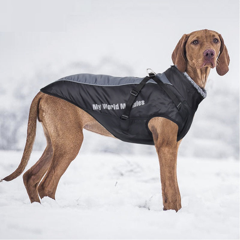 Keep Your Pup Warm and Stylish with Our Waterproof Reflective Dog Shell Jacket